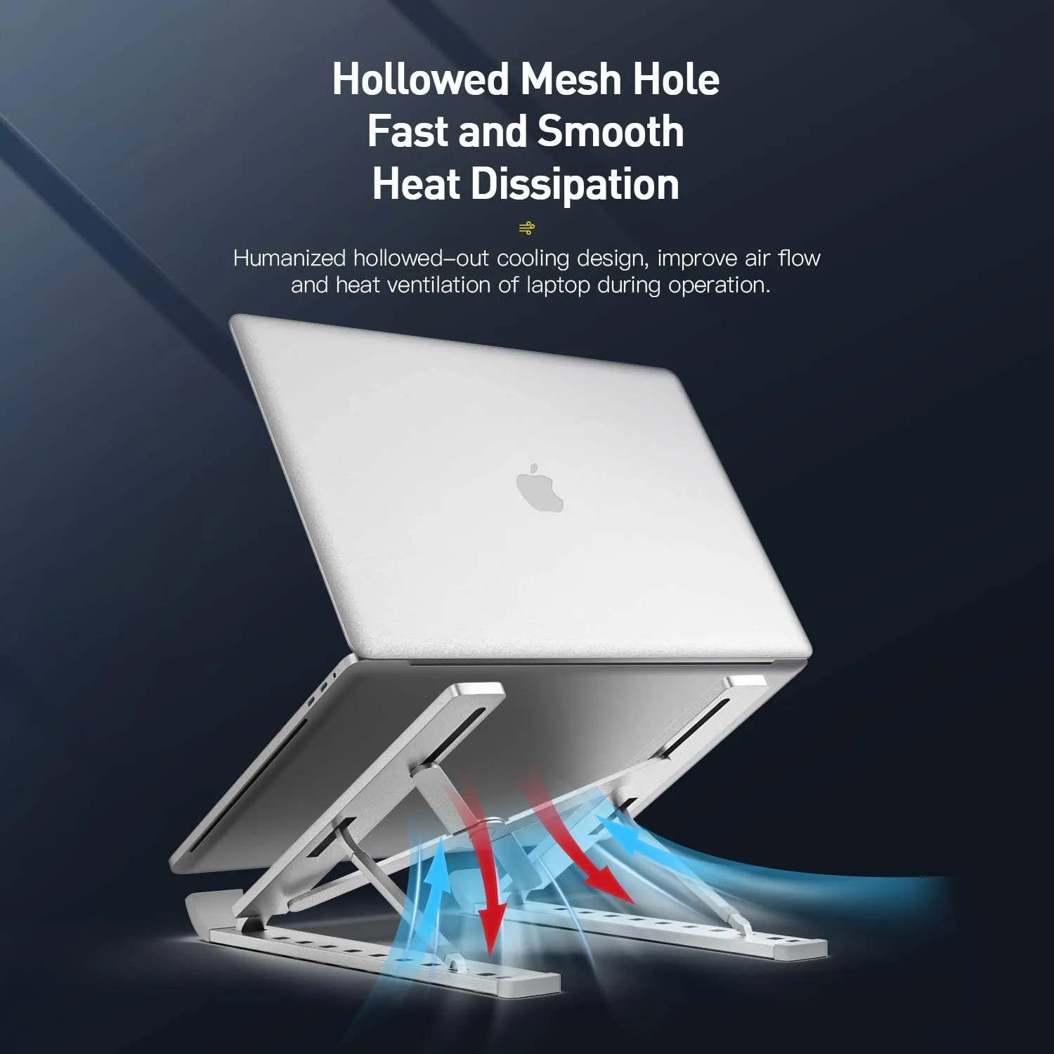 Alloy Creative Portable Laptop Stand Foldable Adjustable Laptop Stand Holder Universal Ergonomic Aluminium Alloy Travel Mini Ventilated Notebook Stand for Macbook Notebook Computer PC iPad Tablet