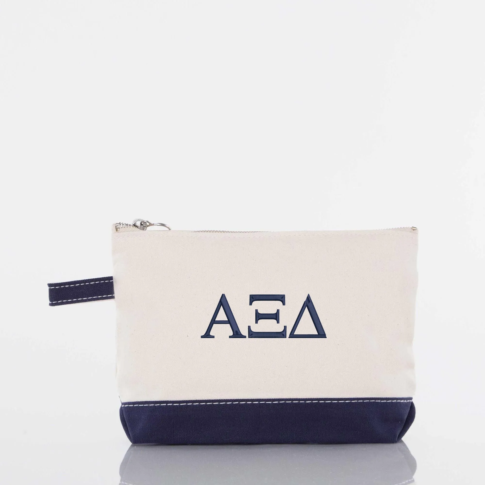Alpha Xi Delta Canvas Cosmetic Bag