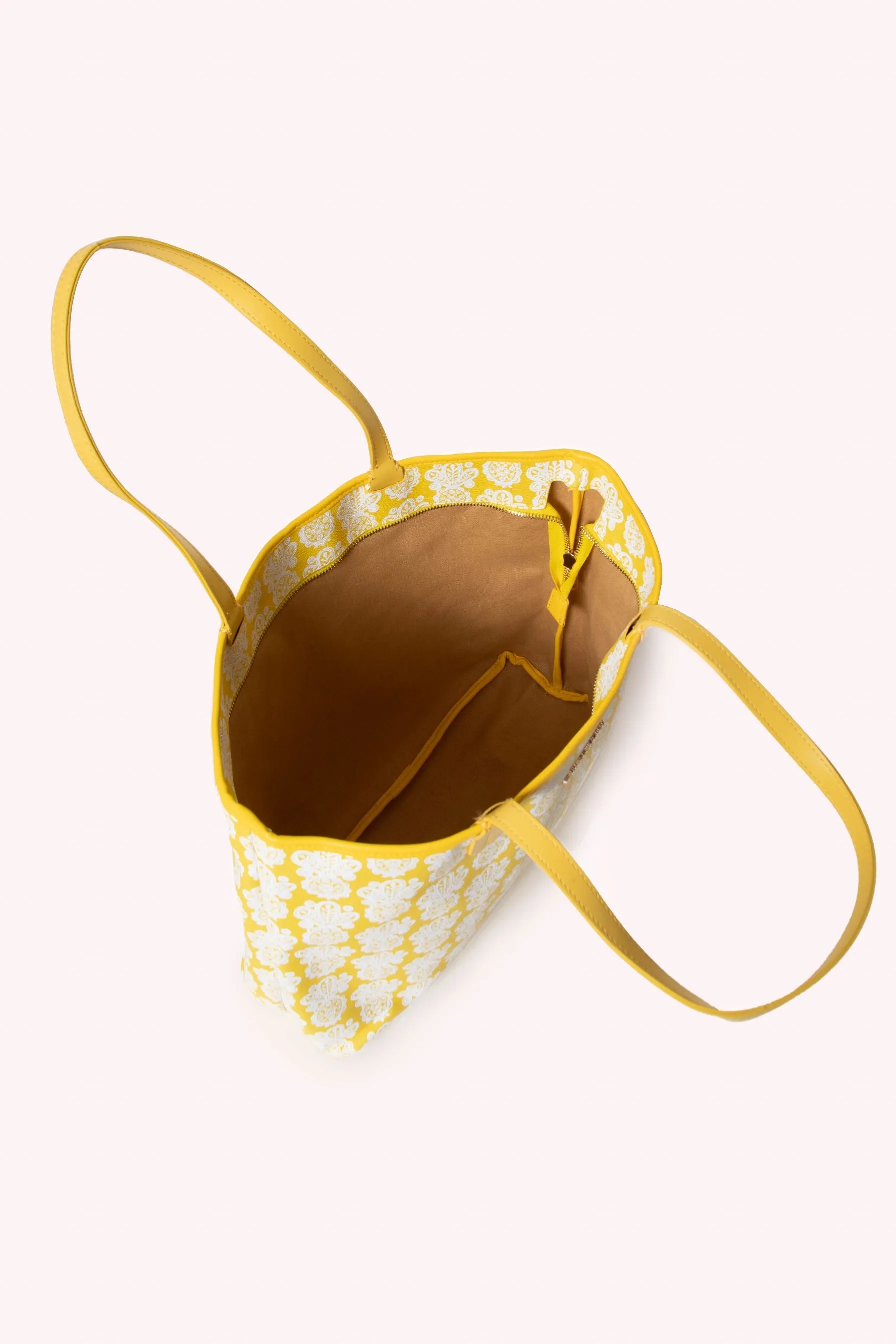 AM TOTE-  GOLDEN YELLOW PINEAPPLE