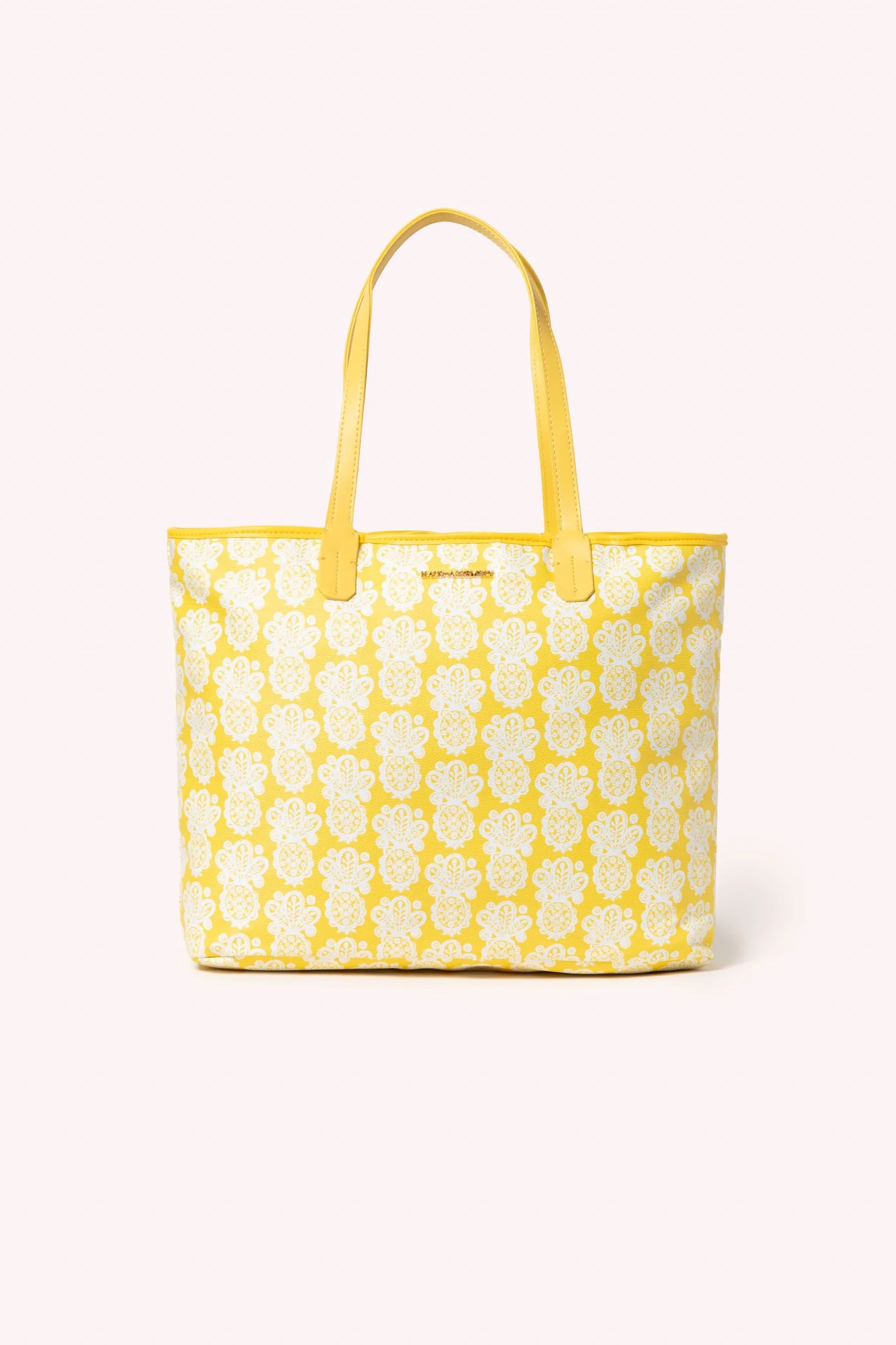 AM TOTE-  GOLDEN YELLOW PINEAPPLE