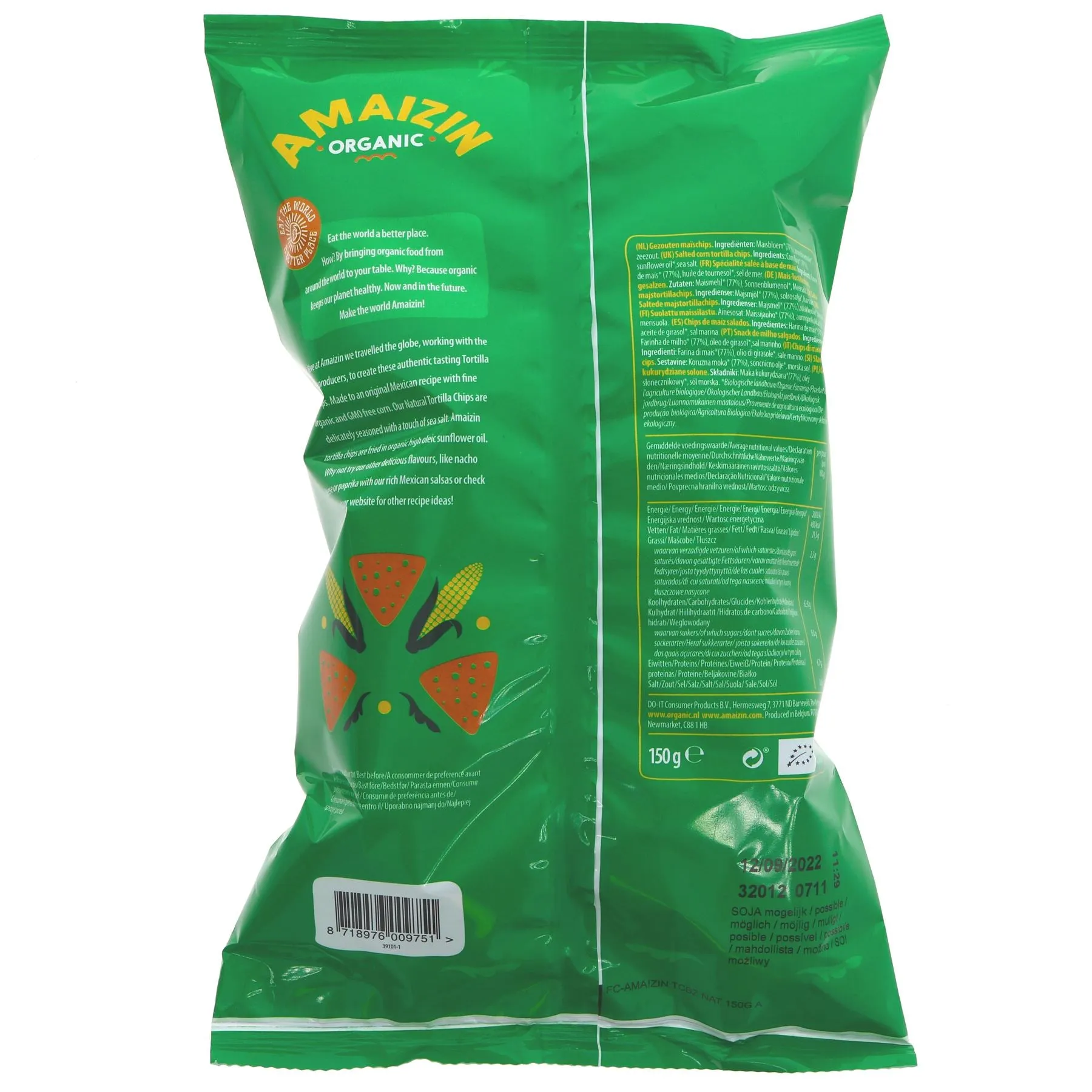 Amaizin | Bio Corn Chips Natural | 150G