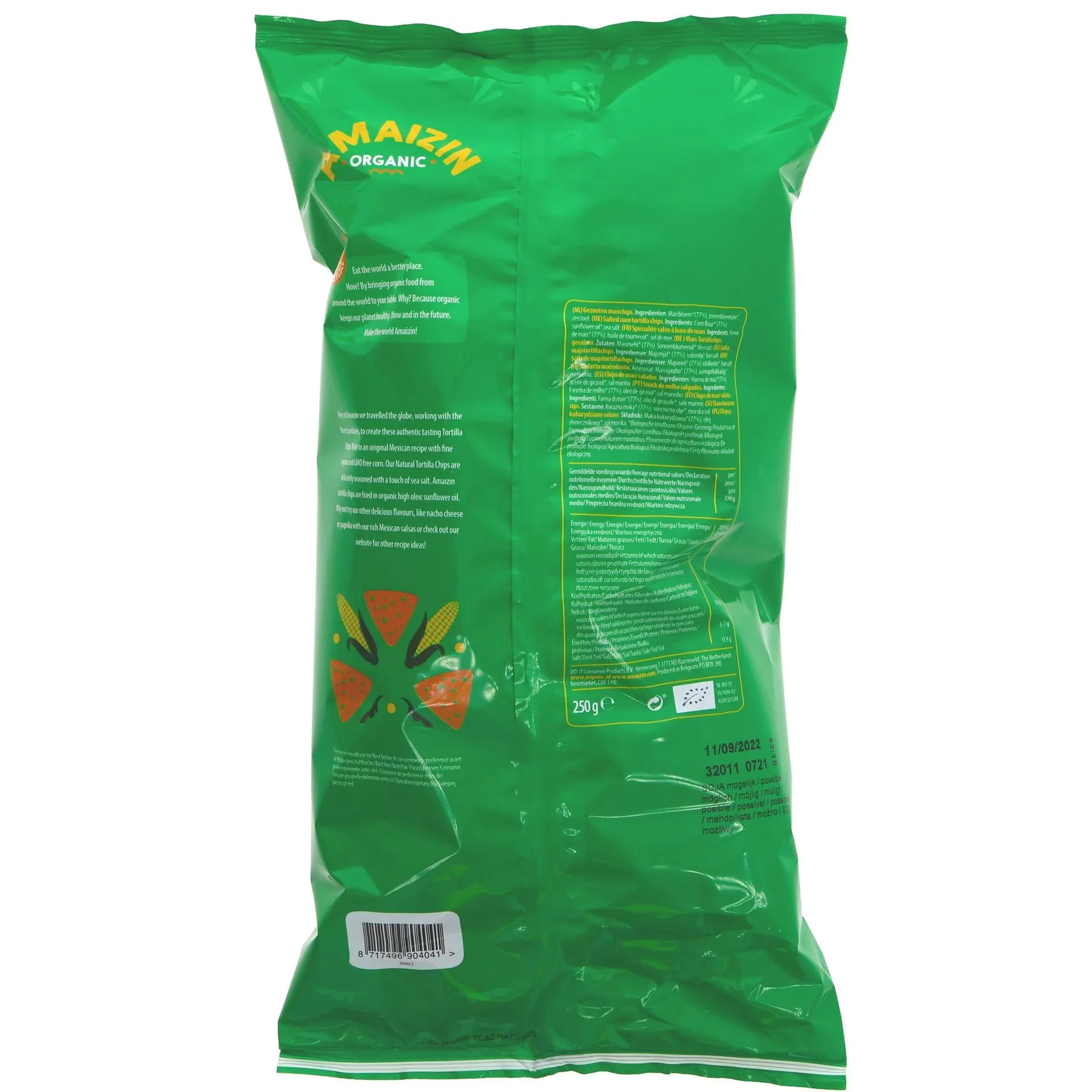 Amaizin | Natural Corn Chips Value Bag | 250G