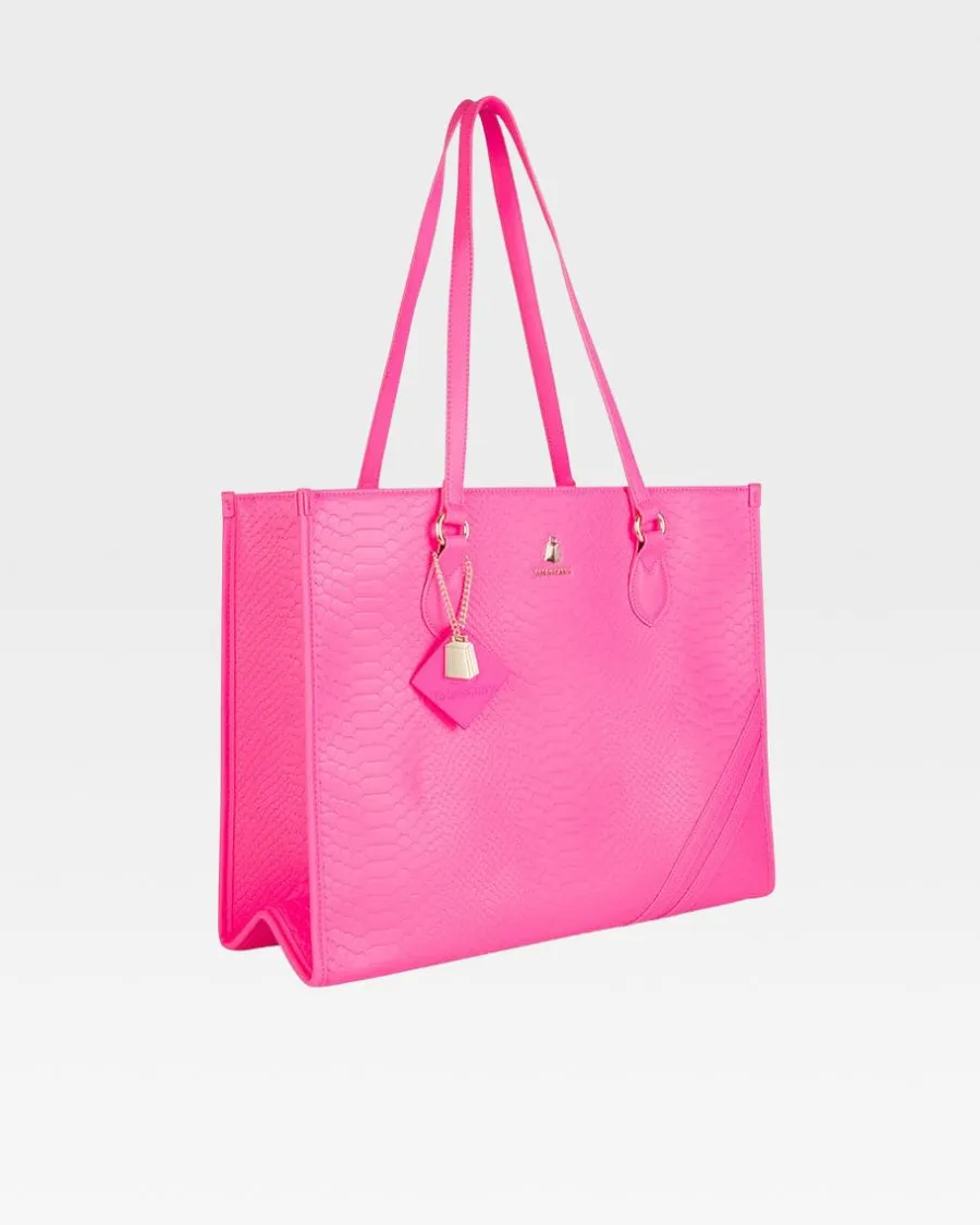 Apollo 1 Tote Bag in Neon Pink