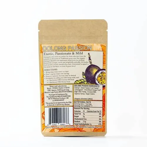 APOTHECARY CBD HEMP TEA | OoLONG PASSION