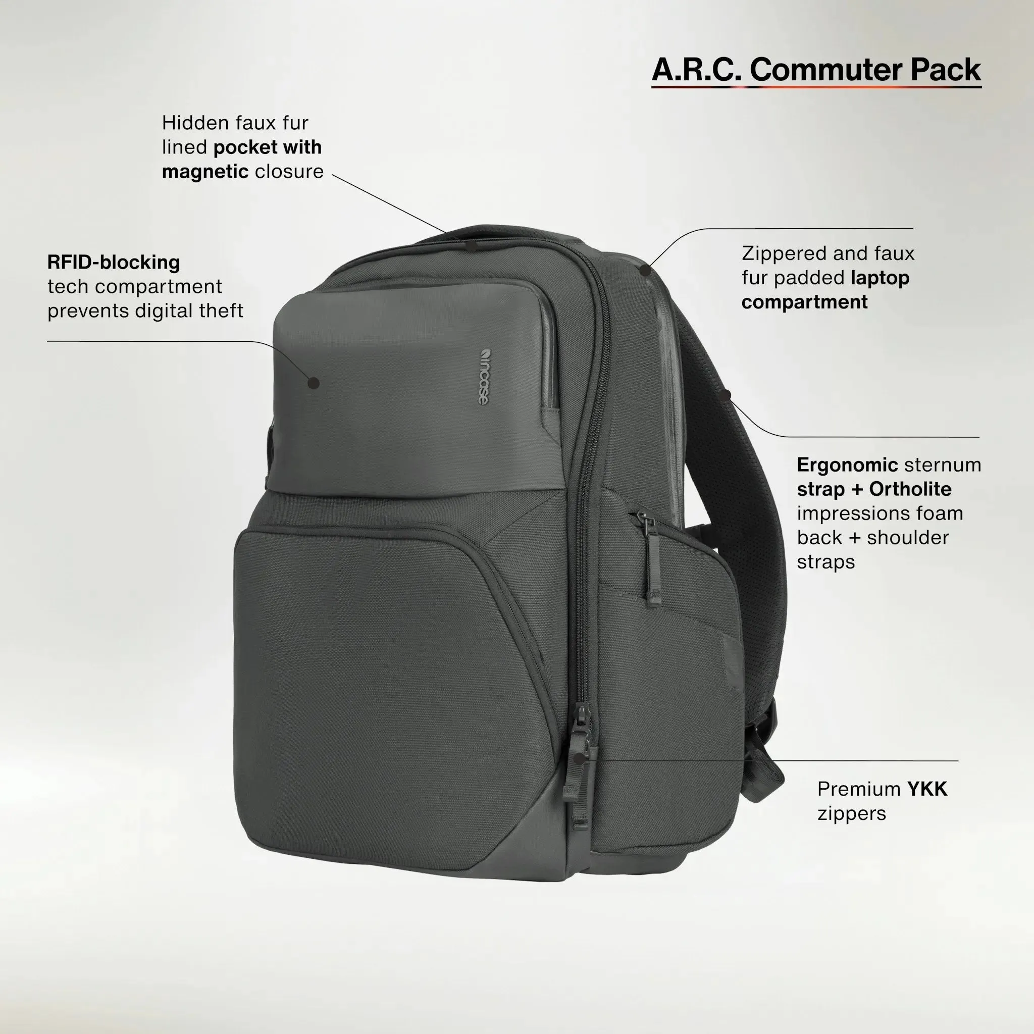 A.R.C. Commuter Pack With ReSpun 100% Recycled Polyester 26L