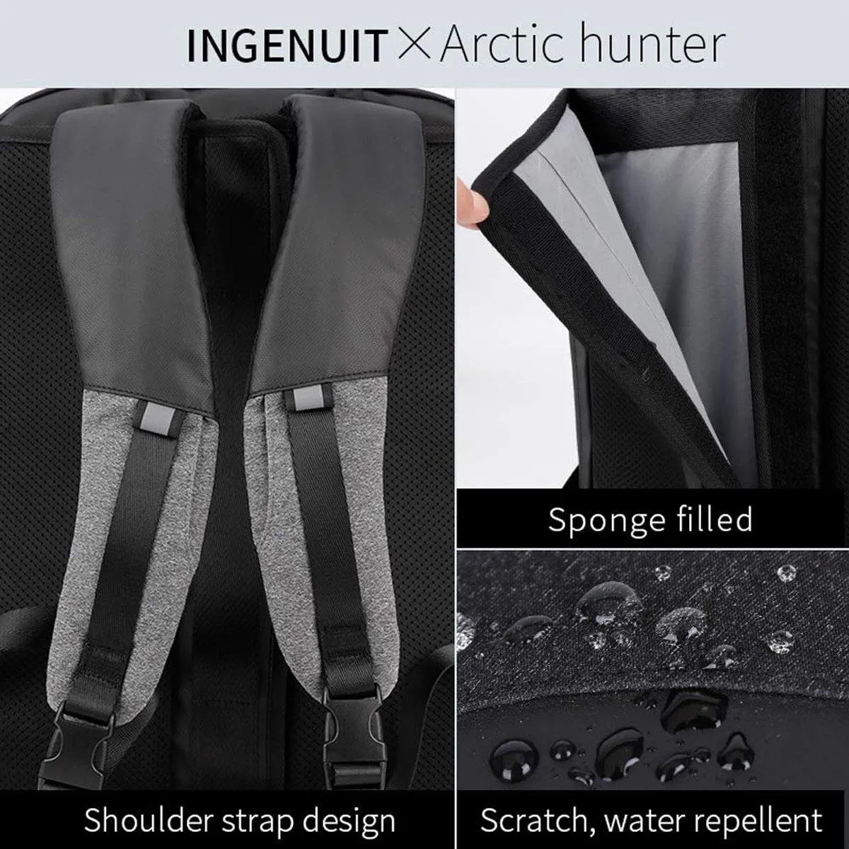 ARCTIC HUNTER 17" Laptop Bag - Model Hustle