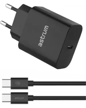 Astrum Pro PD20 20W Type-C Wall Charger Black A92651EB
