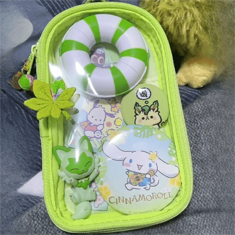 Authentic Sanrio Doll Storage Keychain Bag