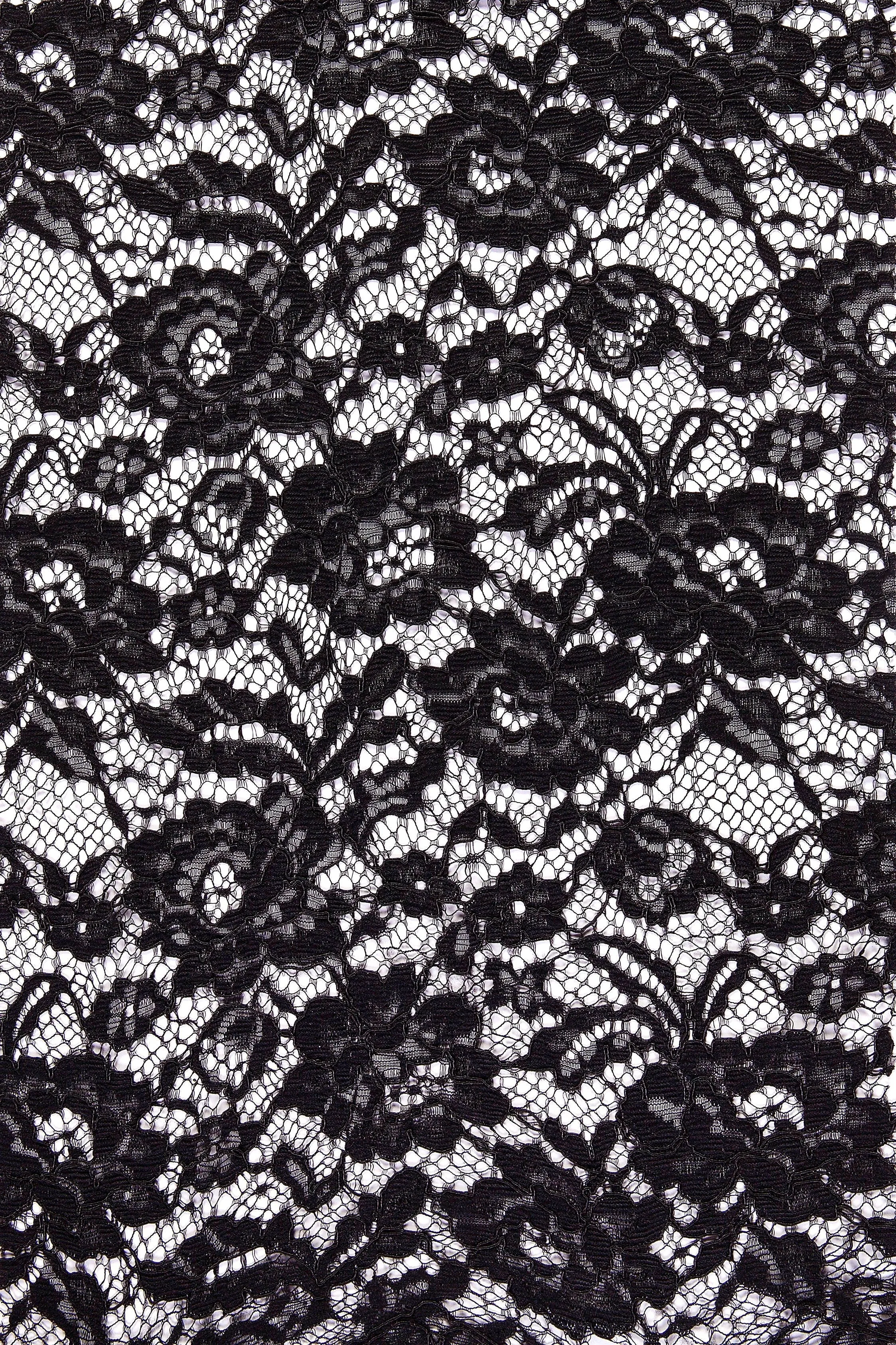 Avignon Style Corded Lace Thread Embroidery Fabric