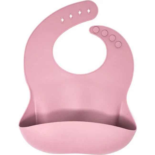 Baby Bar & Co. Silicone Bib - Mauve