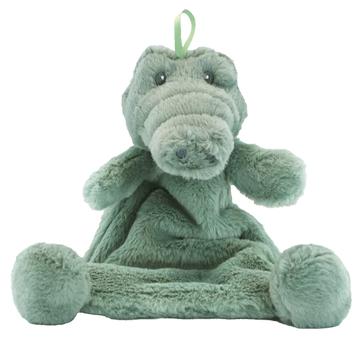 Baby Paper Gator Crinkle Cuddler (Min. of 6, multiples of 6)