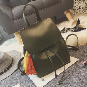 Backpack With Tassel