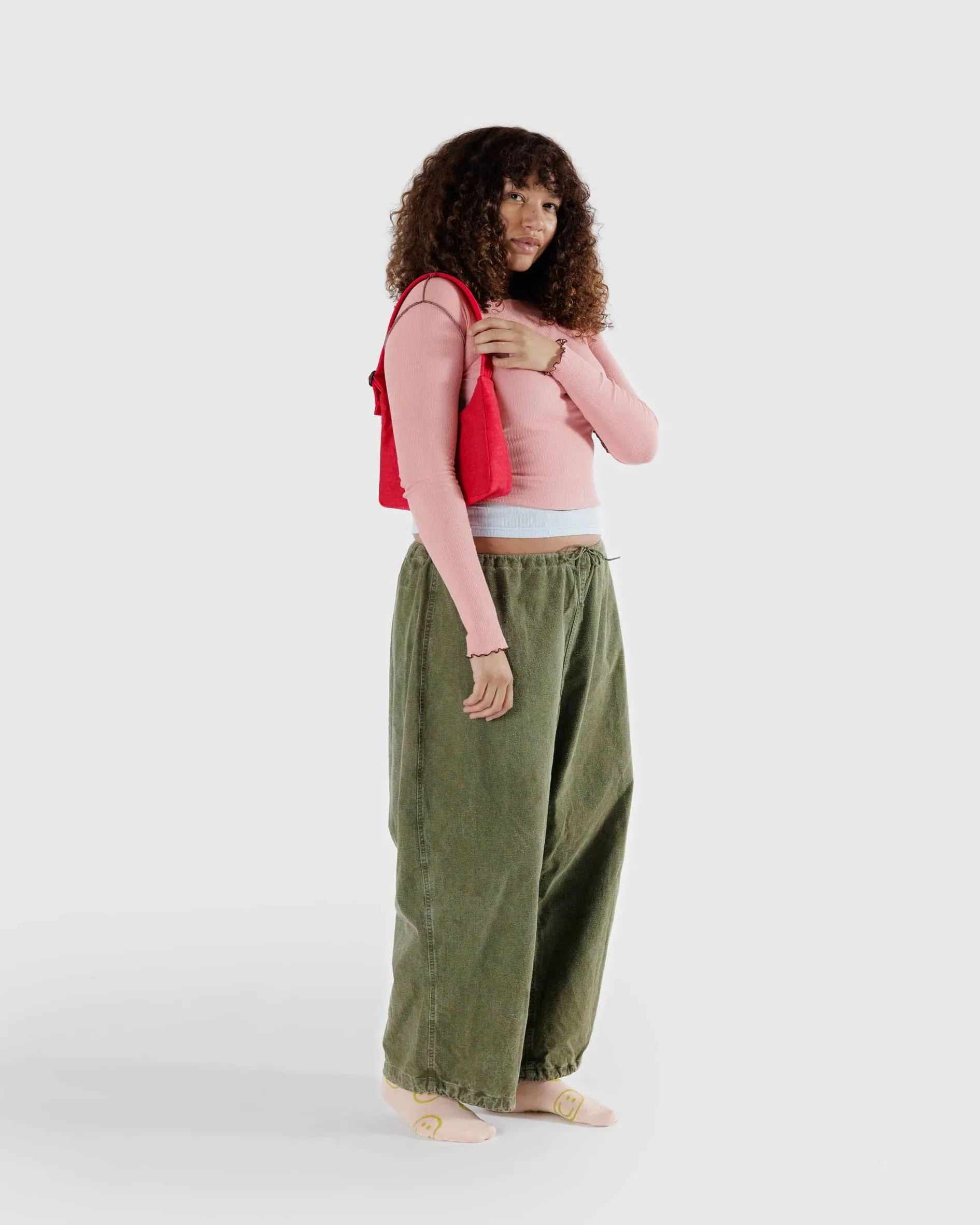 Baggu Mini Nylon Shoulder Bag - Candy Apple