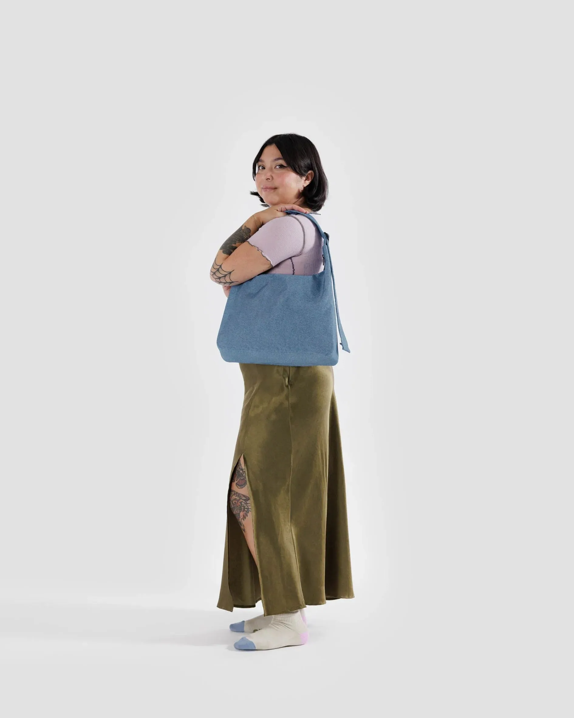 Baggu Nylon Shoulder Bag - Digital Denim