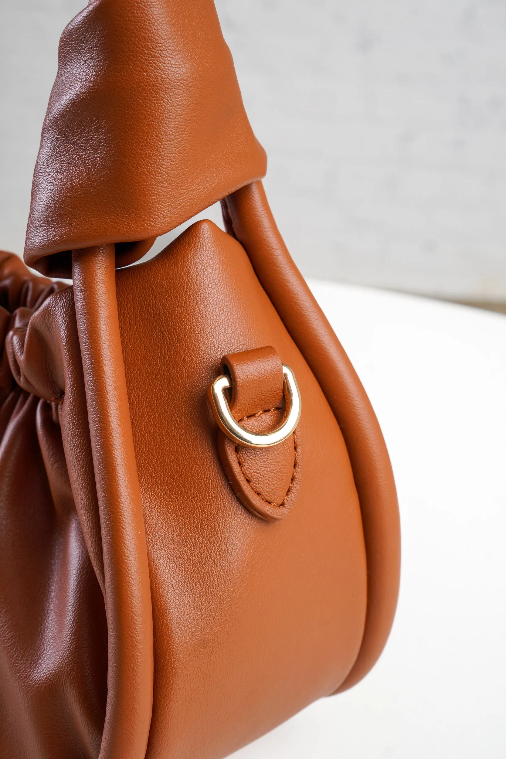 Baguette Shoulder Bag in Brown
