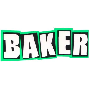 Baker - Brand Logo Neon Green 5" Sticker
