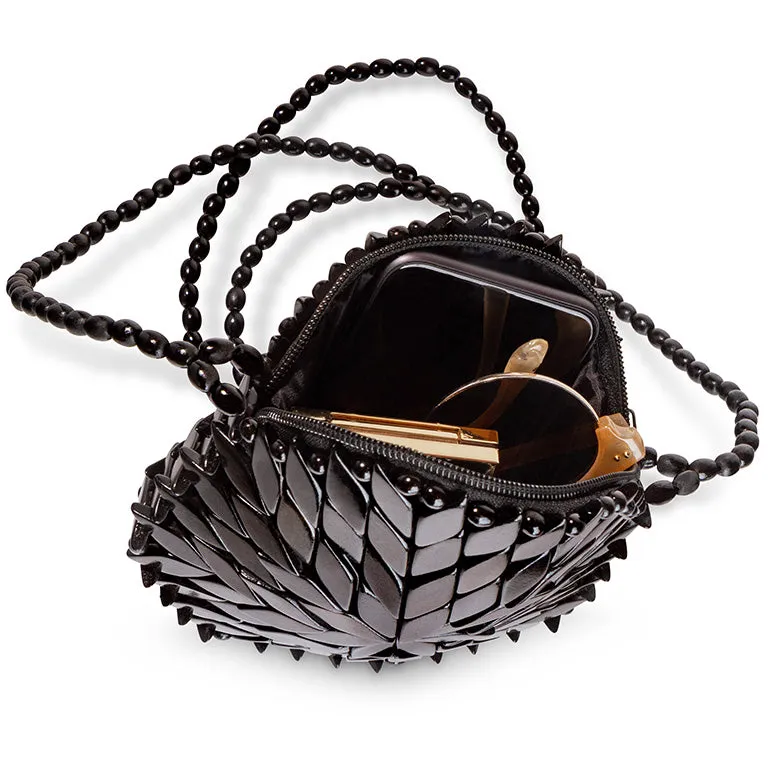 Bali Round Crossbody Bag - Black