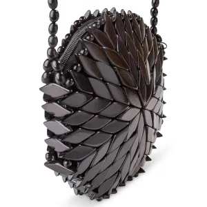 Bali Round Crossbody Bag - Black