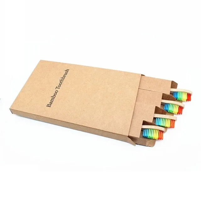 Bamboo Toothbrushes 100% Environmentally Friendly - Soft Bristle
