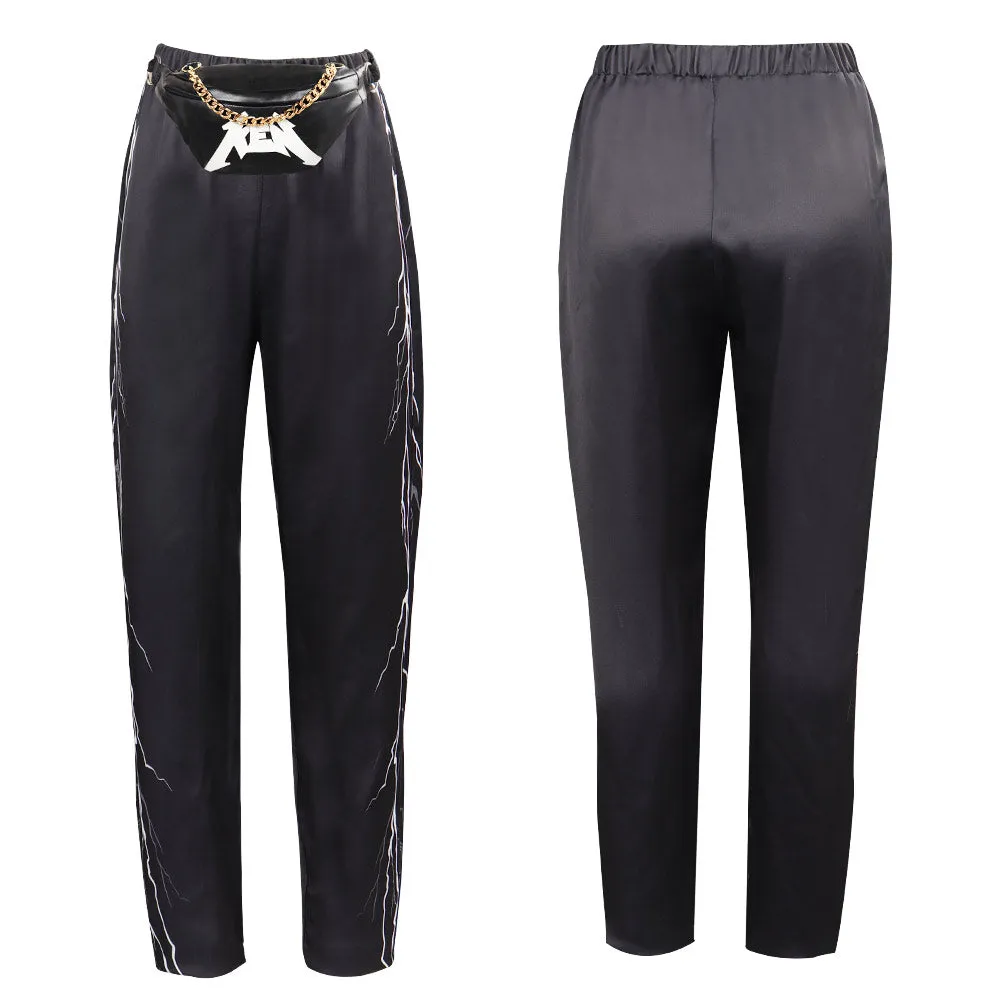 Barbie Ken Cosplay Costume Outfits Men Black Pants Bag Halloween Carnival Suit