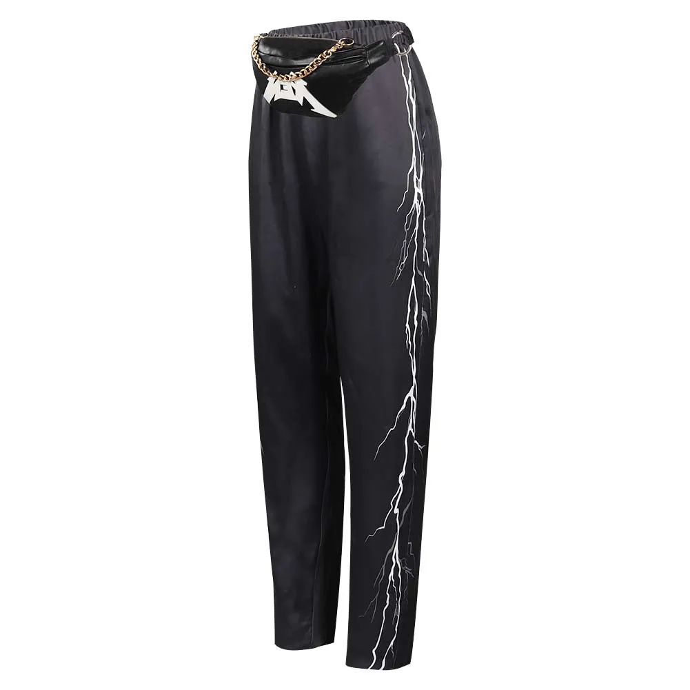 Barbie Ken Cosplay Costume Outfits Men Black Pants Bag Halloween Carnival Suit