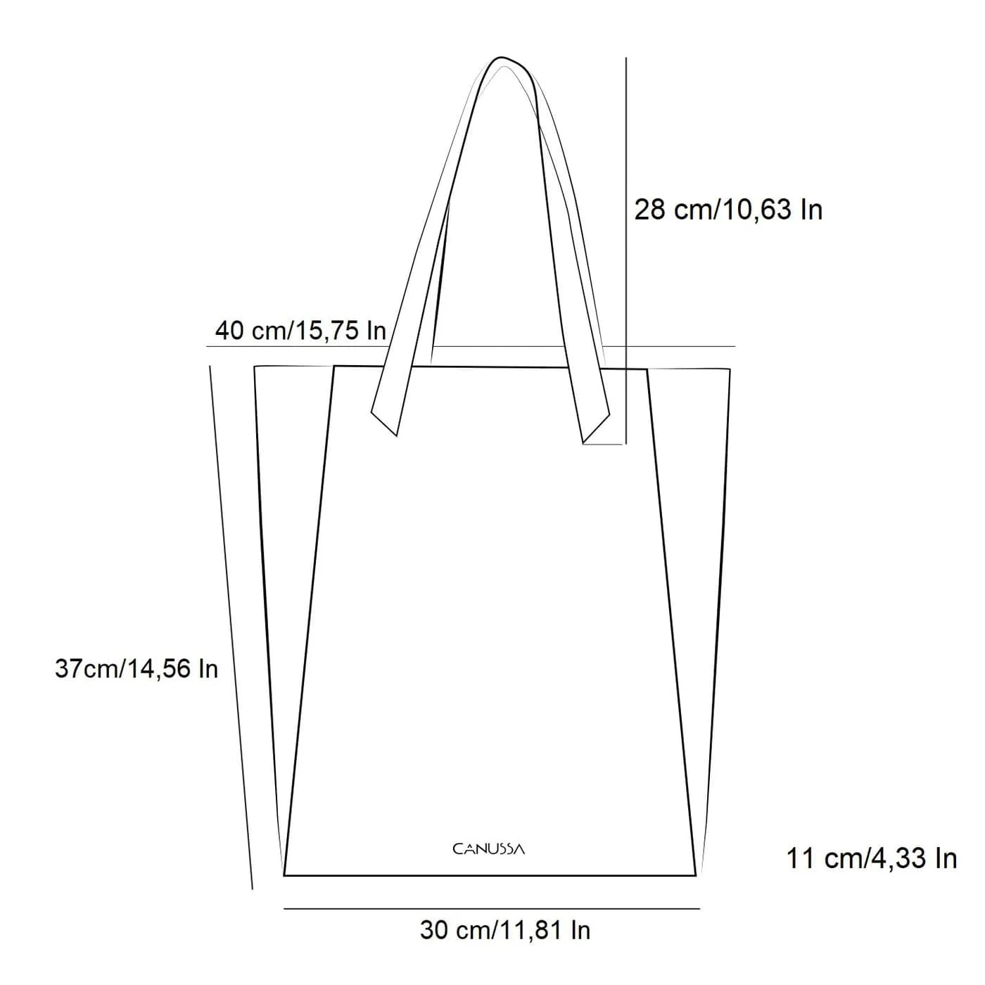 Basic Vegan Leather Everyday Tote Bag | Navy Blue