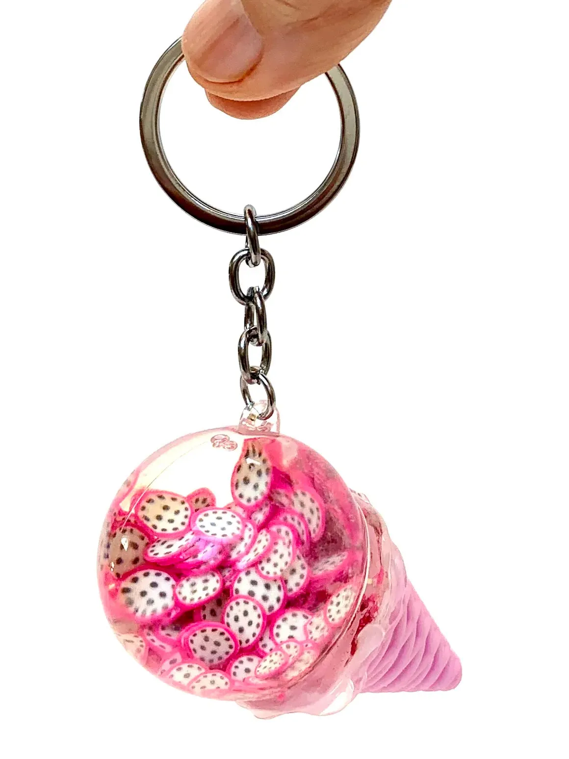 bcmini Floating Fruit Ice Cream Charm Keyring