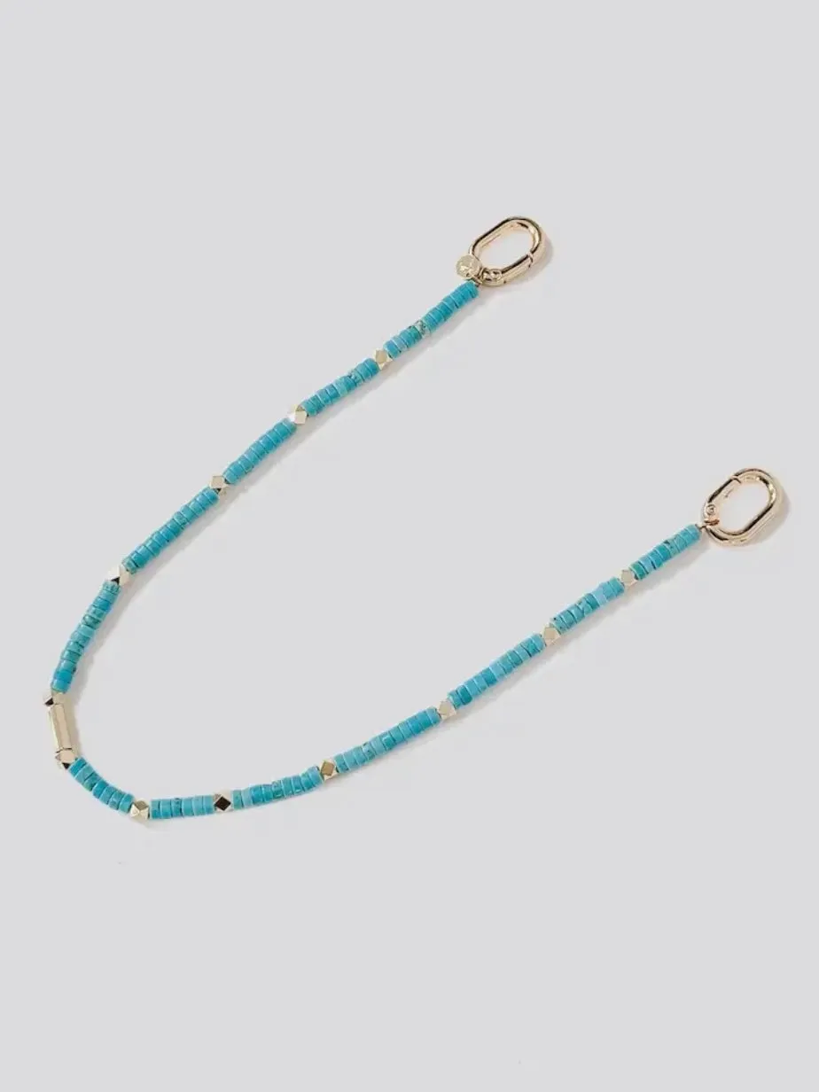 Beaded Turquoise Bag Charm