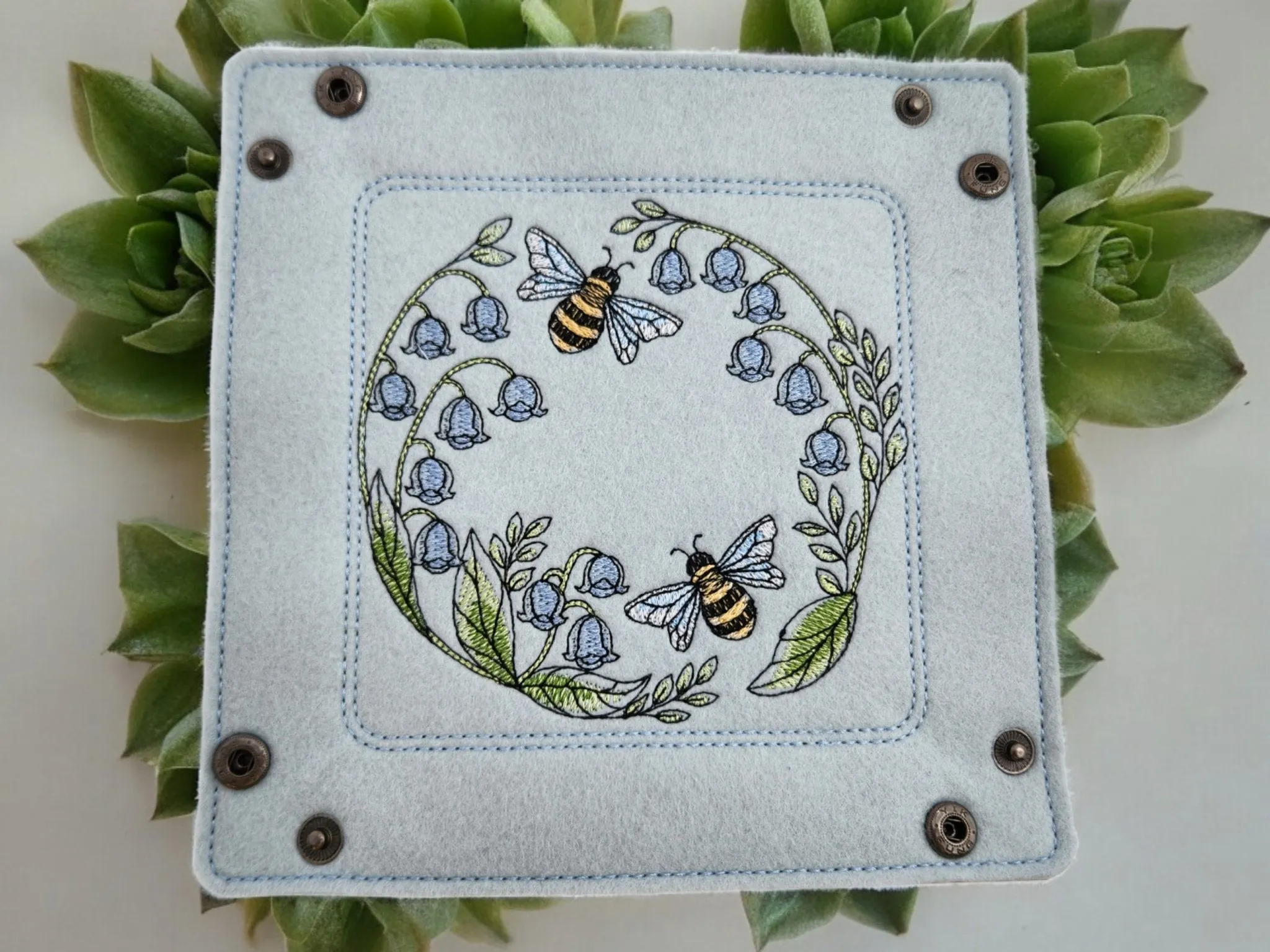 Bees and Lilly Valley dice tray