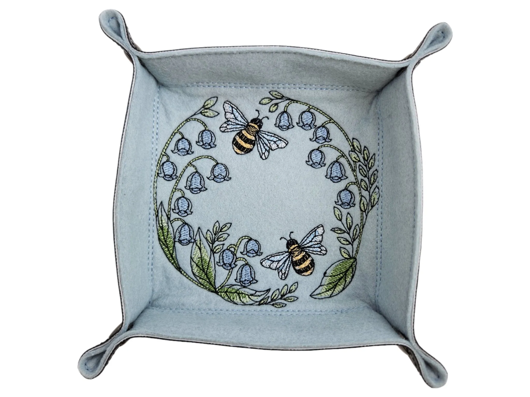 Bees and Lilly Valley dice tray