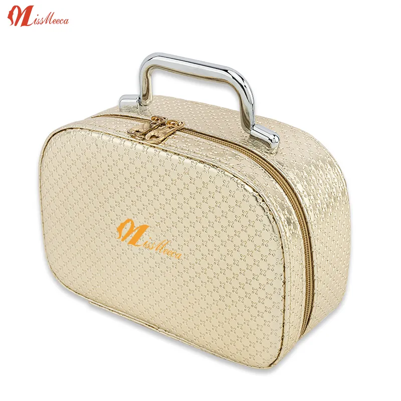 Big Beauty  Led Cosmetic Case With Mirrors Sets Professional Lighted Makeup Bag Mirror