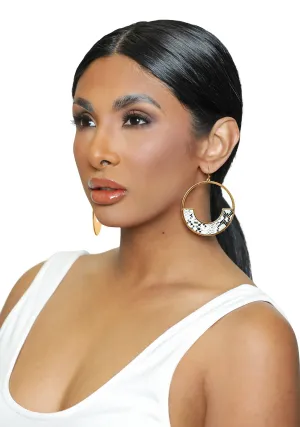 Black and White Earrings