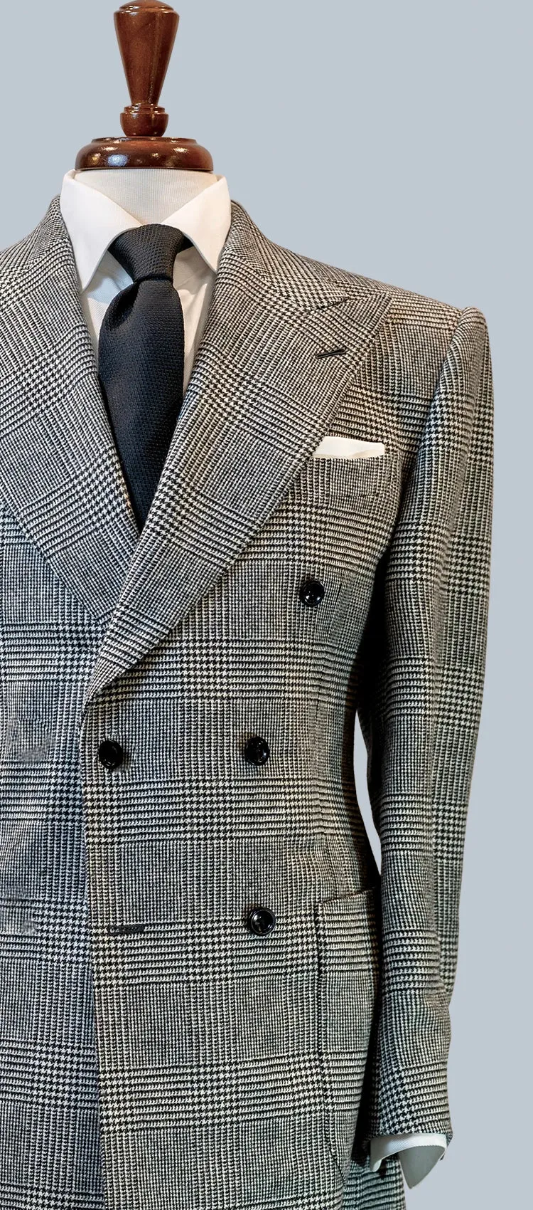 Black and white Plaid Suit