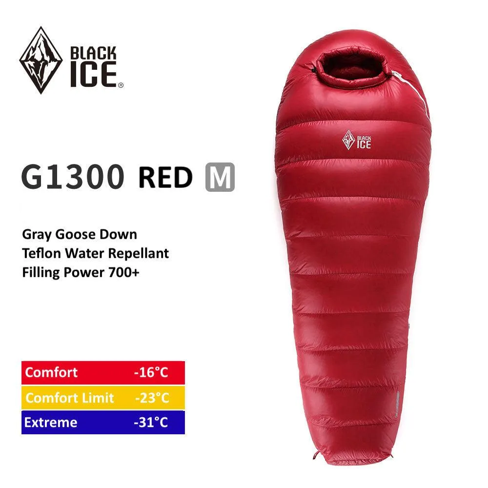 Black Ice G1300 Goose Down Sleeping Bag -16°C/FP700 