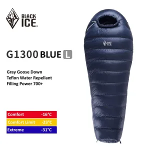 Black Ice G1300 Goose Down Sleeping Bag -16°C/FP700 