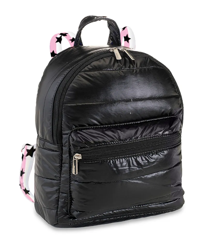 Black Mini with Pink and White Stripe