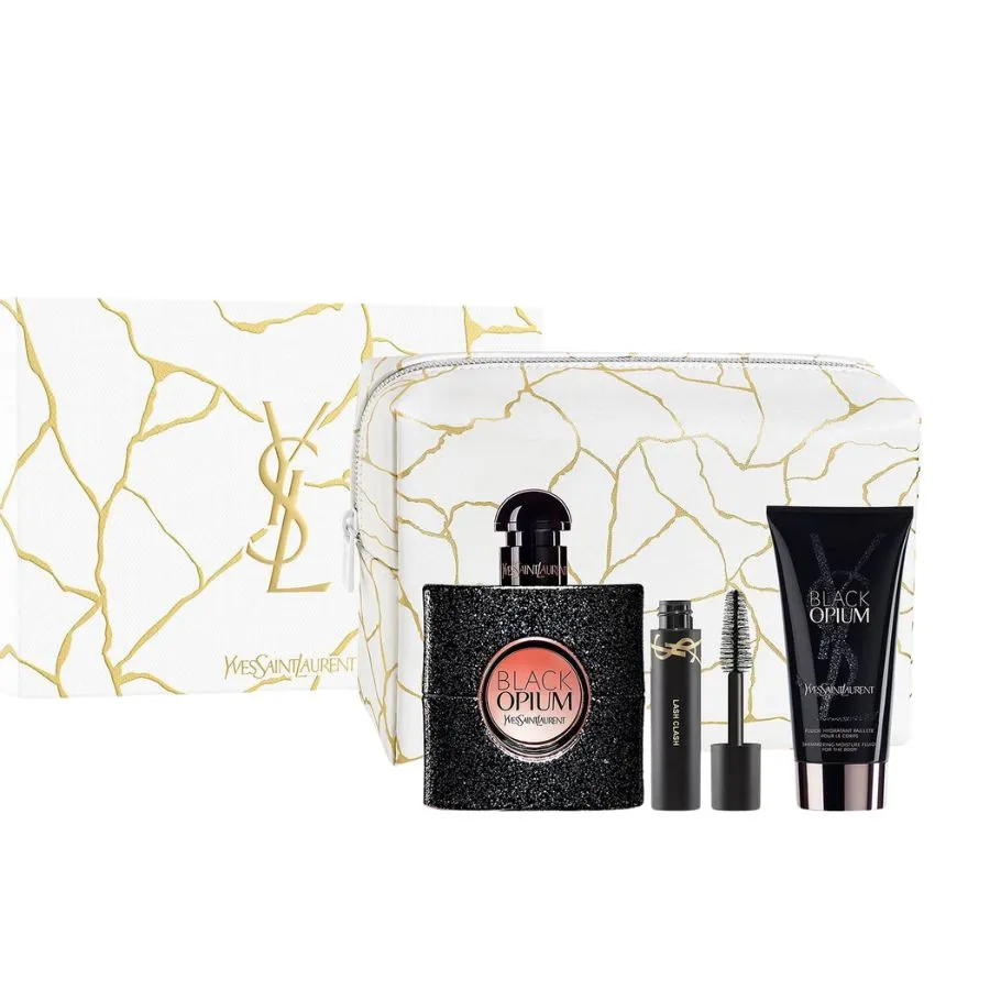 Black Opium by Yves Saint Laurent for Women 1.7 oz EDP 4pc Gift Set