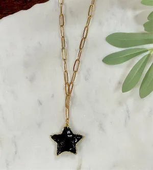 Black Star Necklace