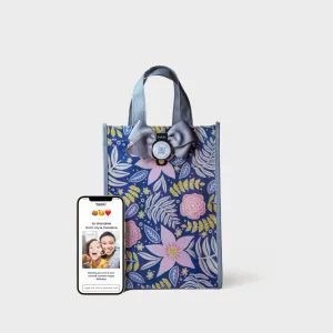 Bloom | Medium | Reusable Gift Bag   QR Greeting Card