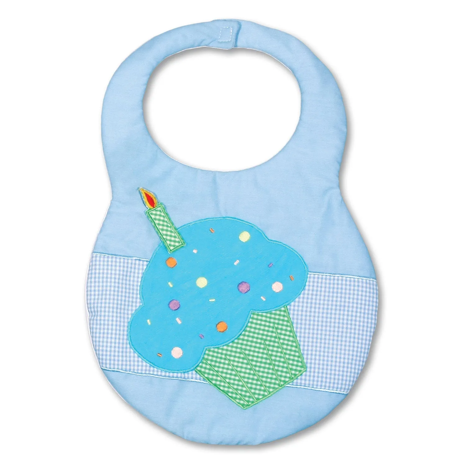 Blue Cupcake Birthday Bib