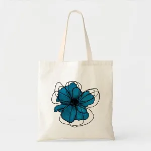 BLUE NARCISSUS CANVAS BAG