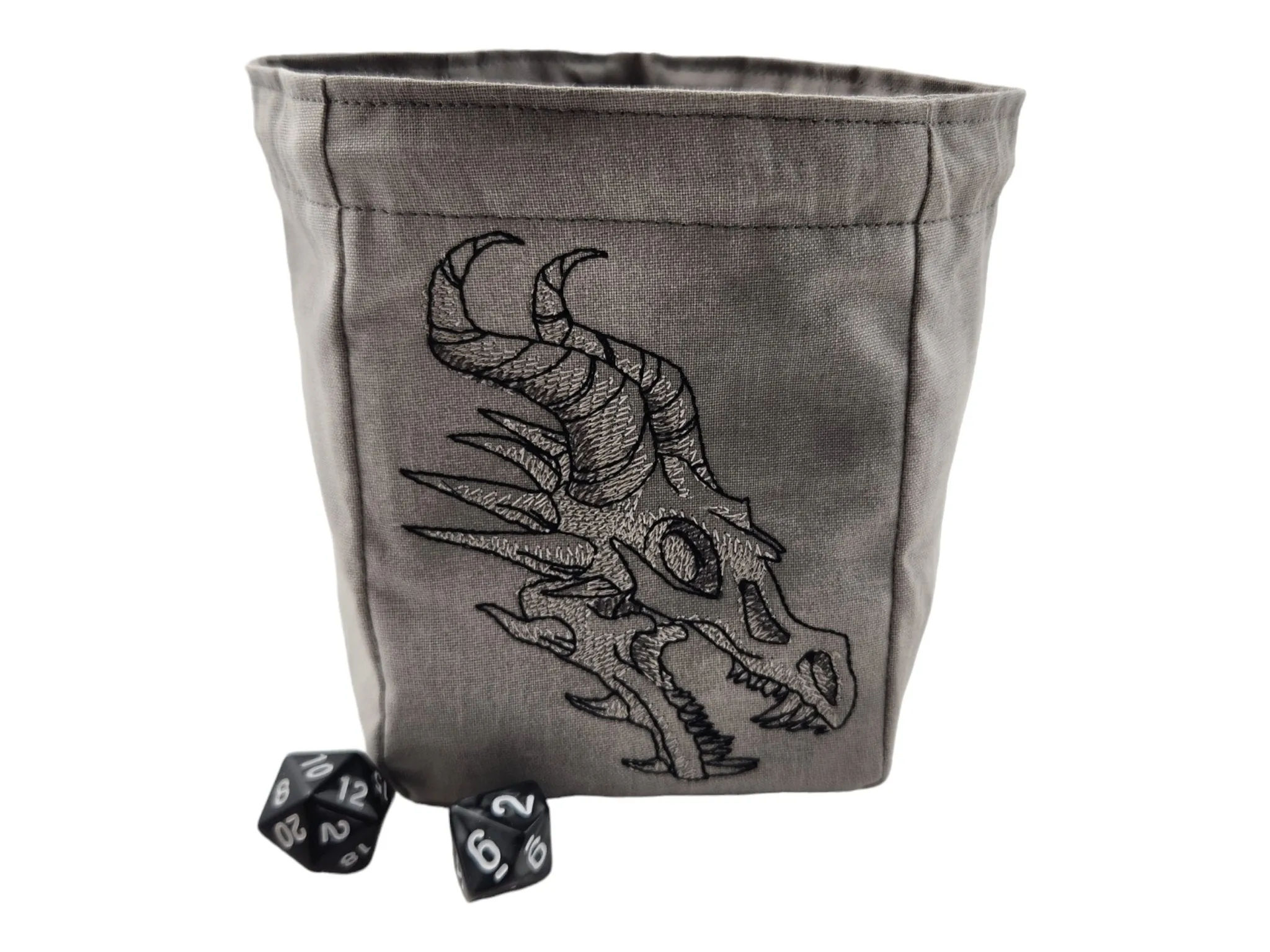 Bone dragon dice bag