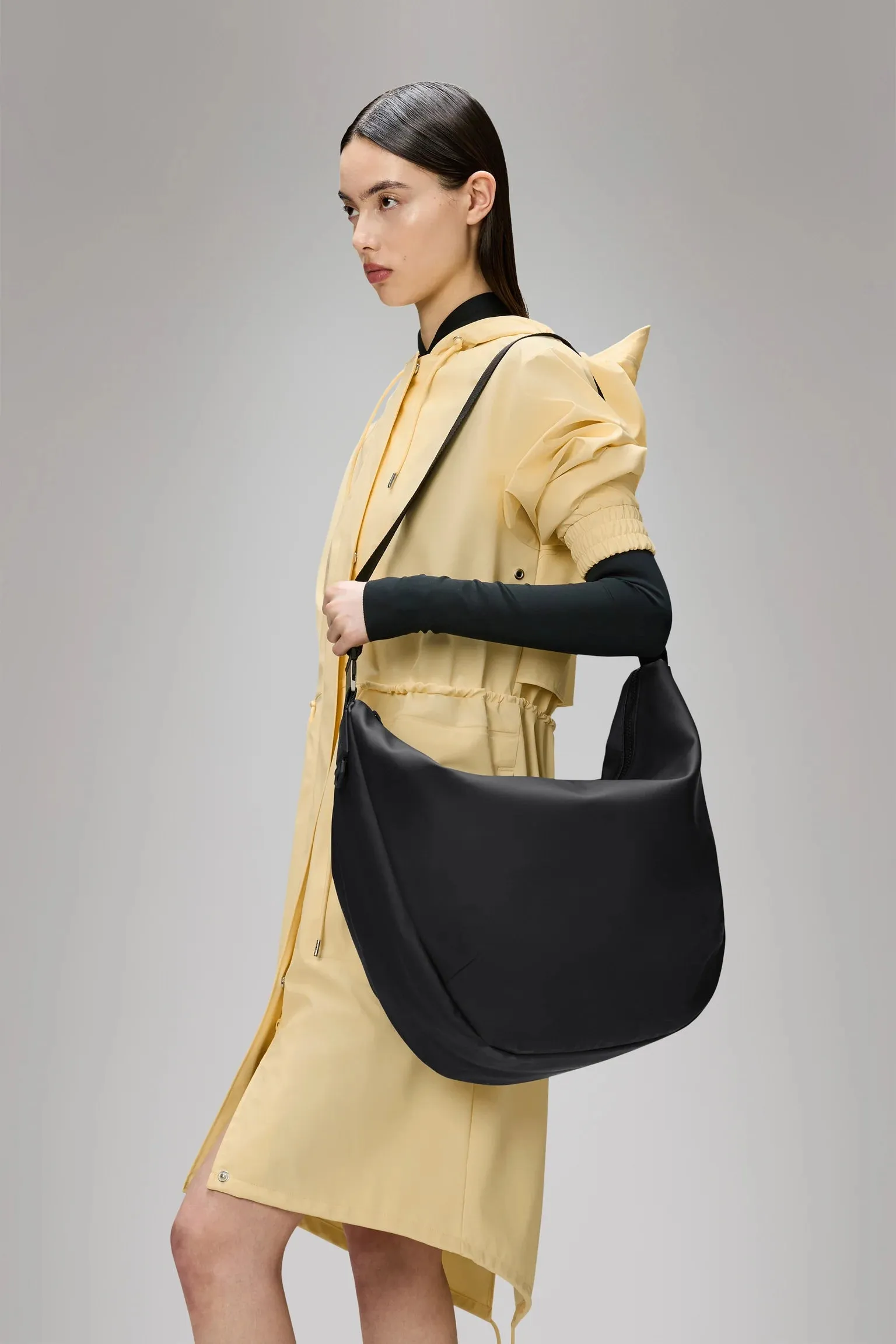 Borsa Valera Shoulder Bag Large RAINS Impermeabile W3 Black