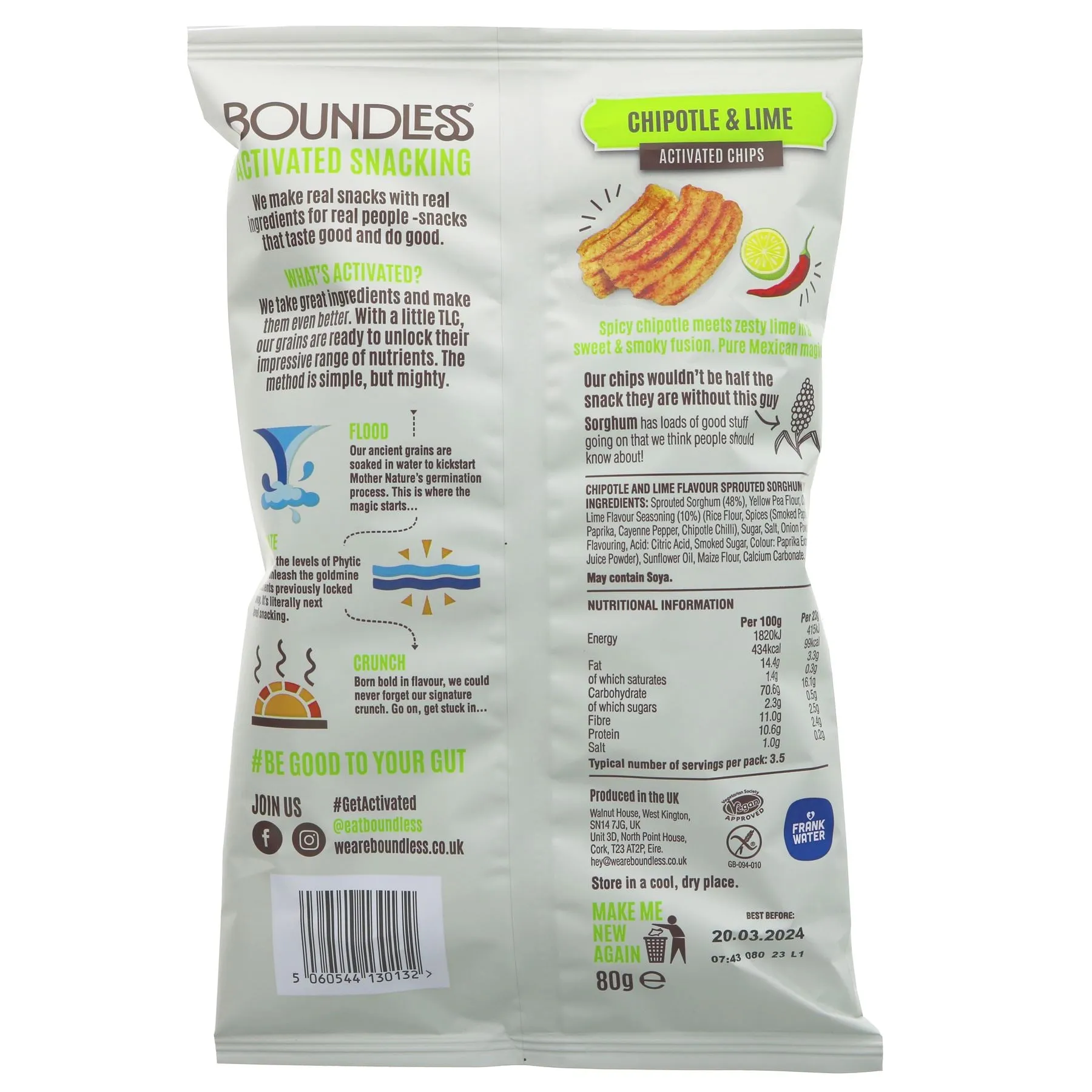 Boundless | Chipotle & Lime Chips | 80g