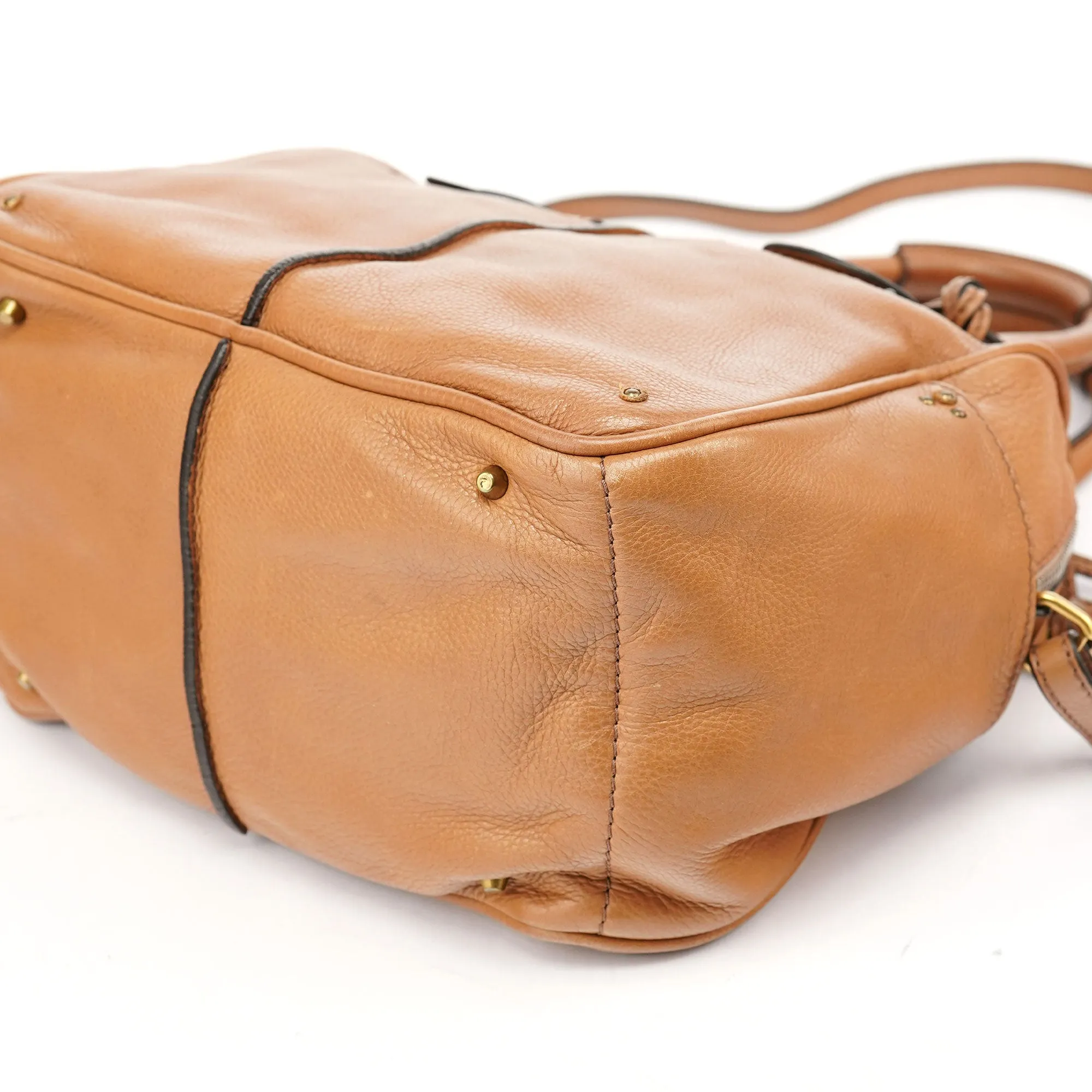 Brown Leather Paddington 2-Way Bag