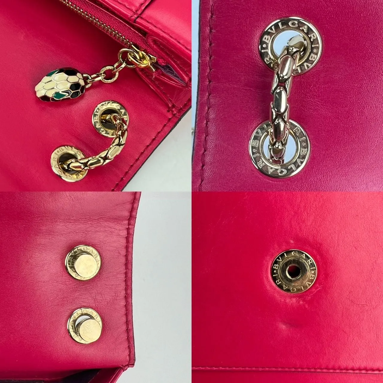 Bulgari Serpenti Forever Dark Pink Shoulder Bag