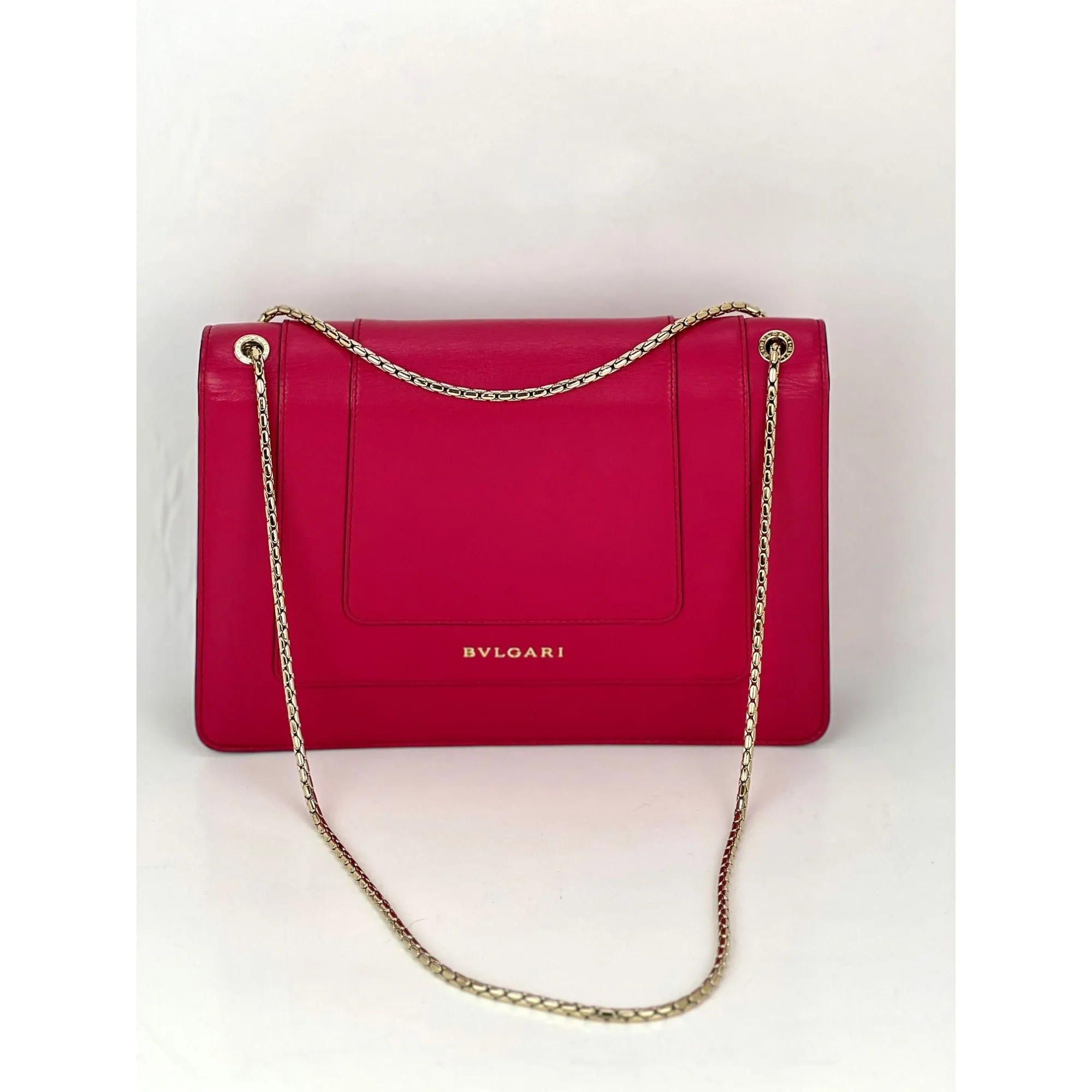 Bulgari Serpenti Forever Dark Pink Shoulder Bag