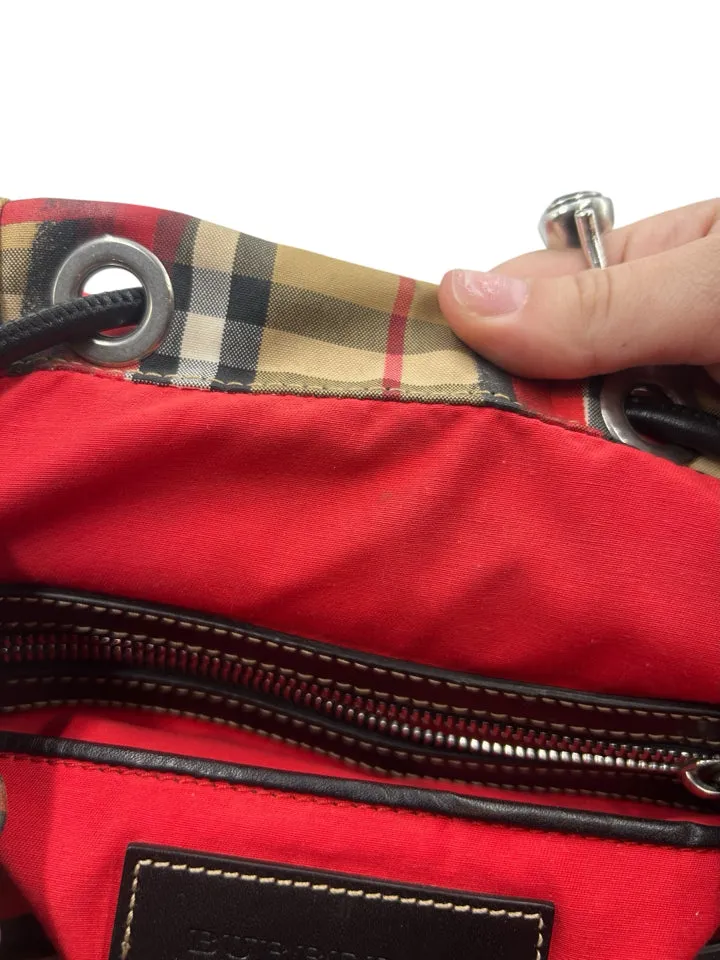 Burberry Graffiti Vintage Check Medium Backpack