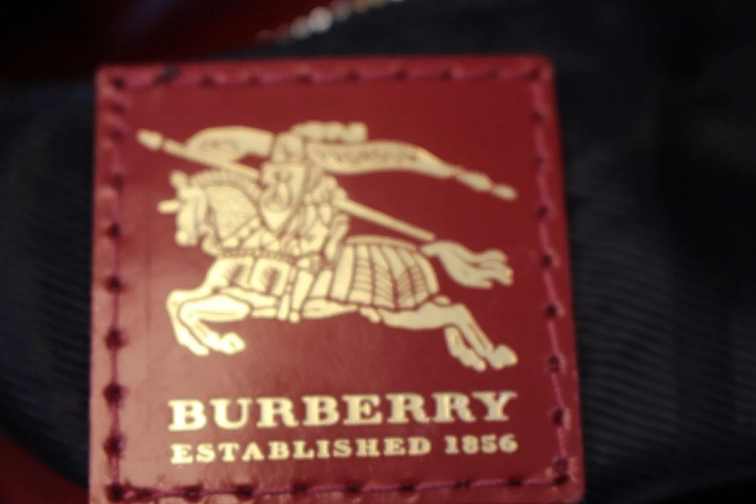 BURBERRY Red Canvas Shoulder Bag