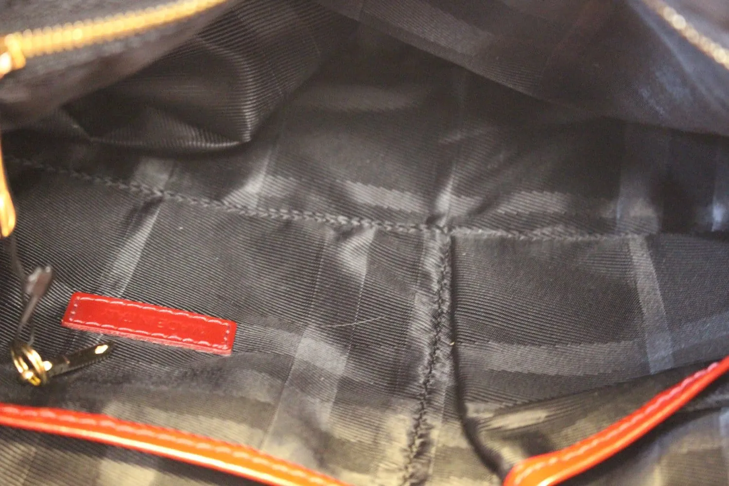 BURBERRY Red Canvas Shoulder Bag